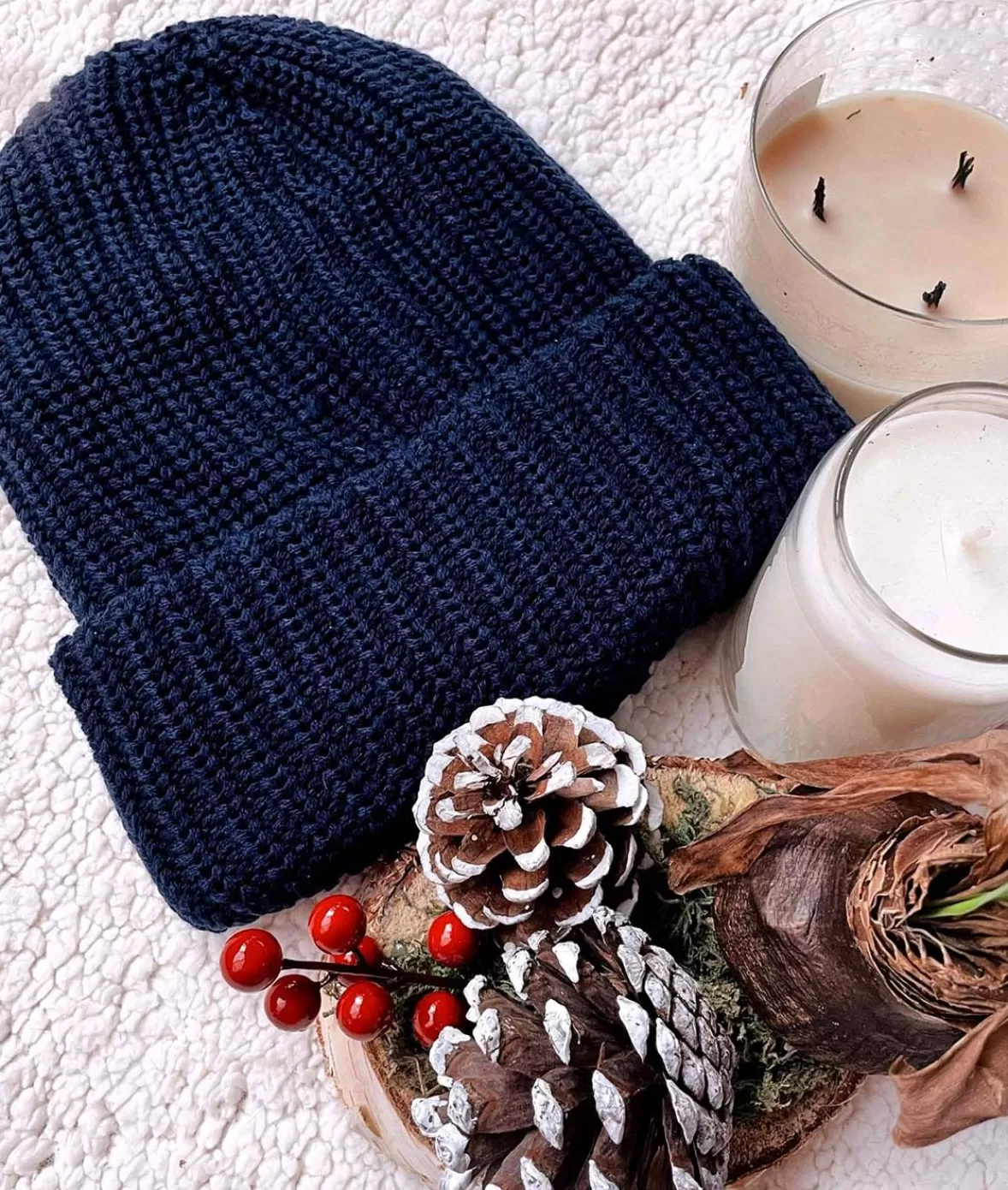 Chunky Marled Yarn And Solid Color Soft Knit Hat | Nayked Apparel Flash Sale
