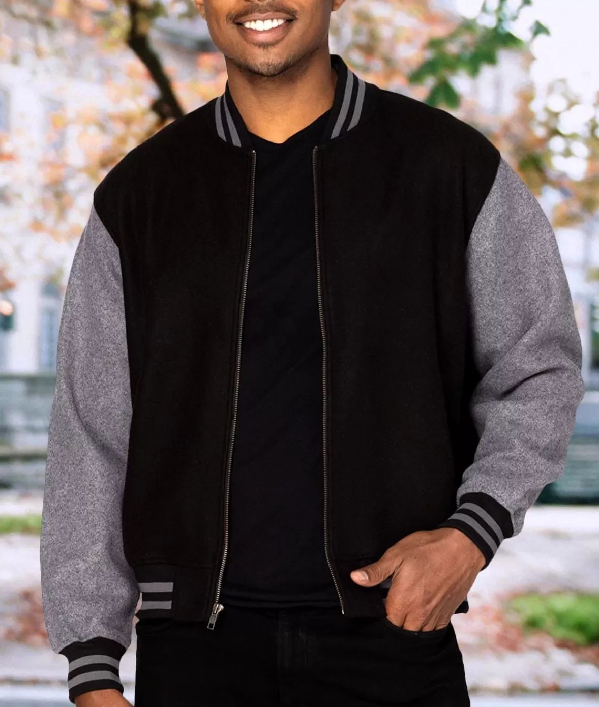 Legendary Wool Bomber Jacket | Nayked Apparel Outlet