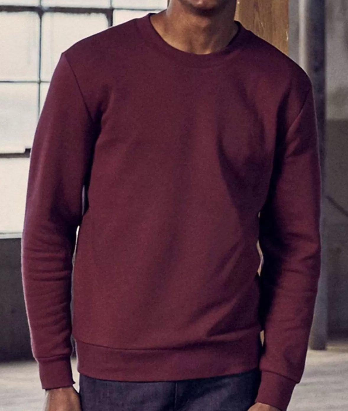 Men Soft Eco Friendly Crew Neck Pullover | Nayked Apparel Cheap