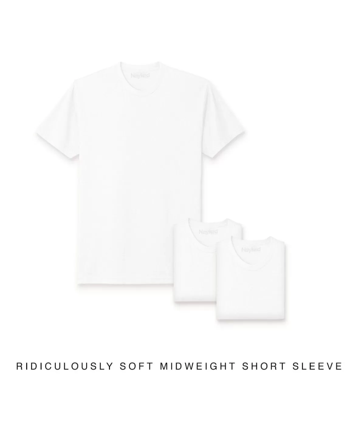 Men'S 3Pk Ridiculously Soft Midweight Crew T-Shirt | Nayked Apparel Shop