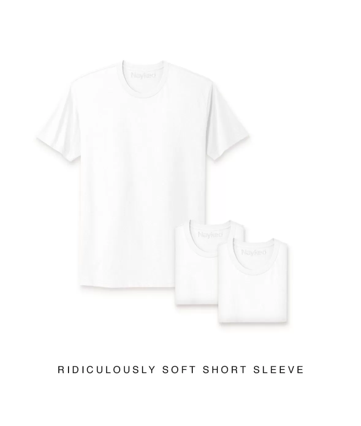 Men'S 3Pk Ridiculously Soft Short Sleeve Crew Neck 100% Cotton T-Shirt | Nayked Apparel Best Sale