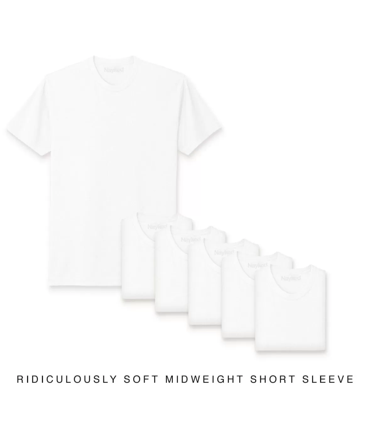 Men'S 6Pk Ridiculously Soft Midweight Crew T-Shirt | Nayked Apparel Sale