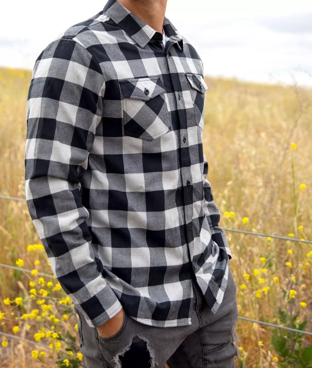 Men'S Classic Flannel Shirt | Nayked Apparel Best Sale