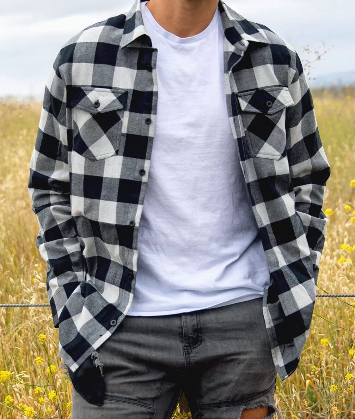 Men'S Classic Flannel Shirt | Nayked Apparel Best Sale