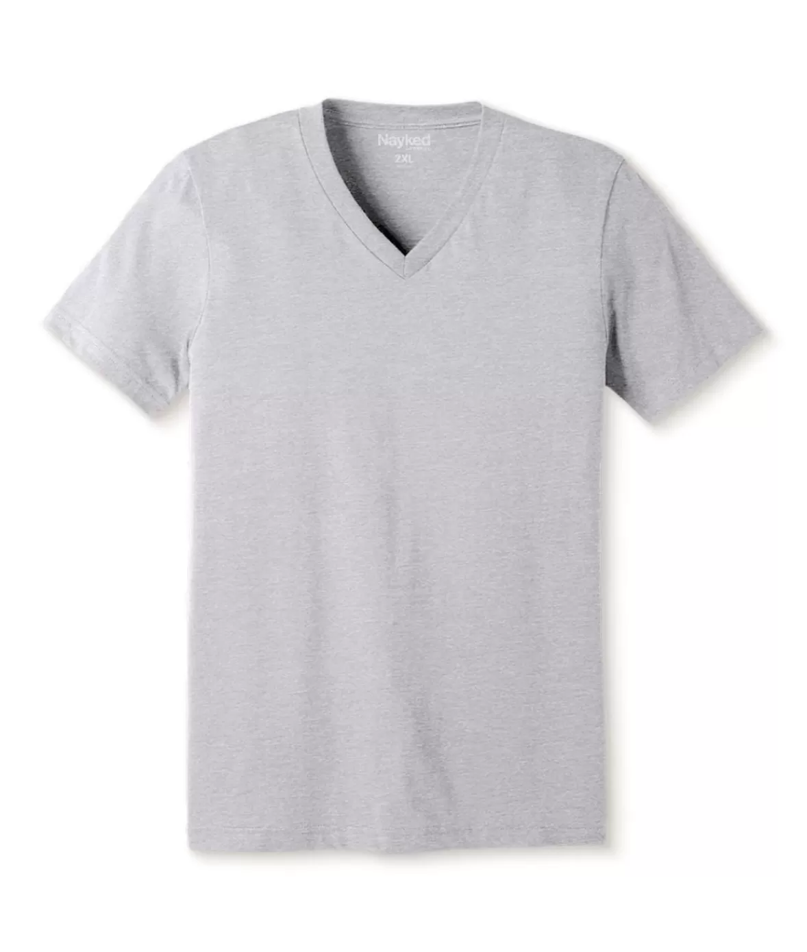 Men'S Classic Soft Heathered Big Short Sleeve V-Neck T-Shirt | Nayked Apparel New