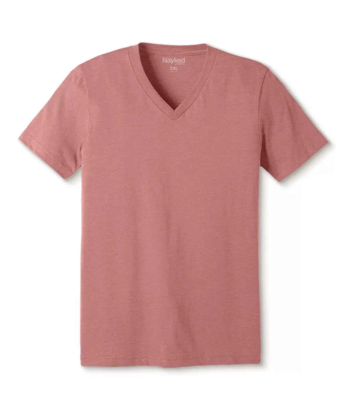 Men'S Classic Soft Heathered Big Short Sleeve V-Neck T-Shirt | Nayked Apparel New