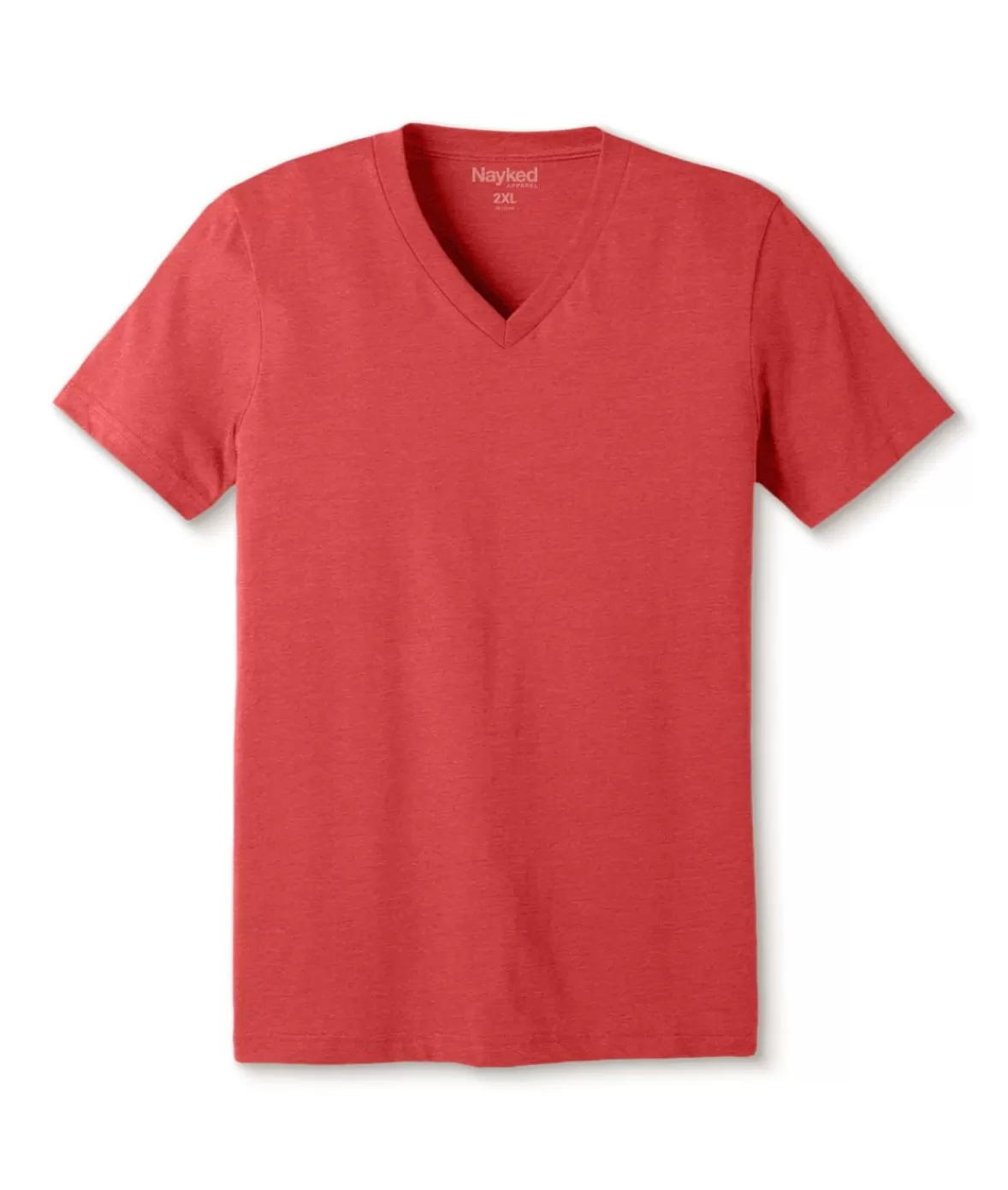 Men'S Classic Soft Heathered Big Short Sleeve V-Neck T-Shirt | Nayked Apparel New