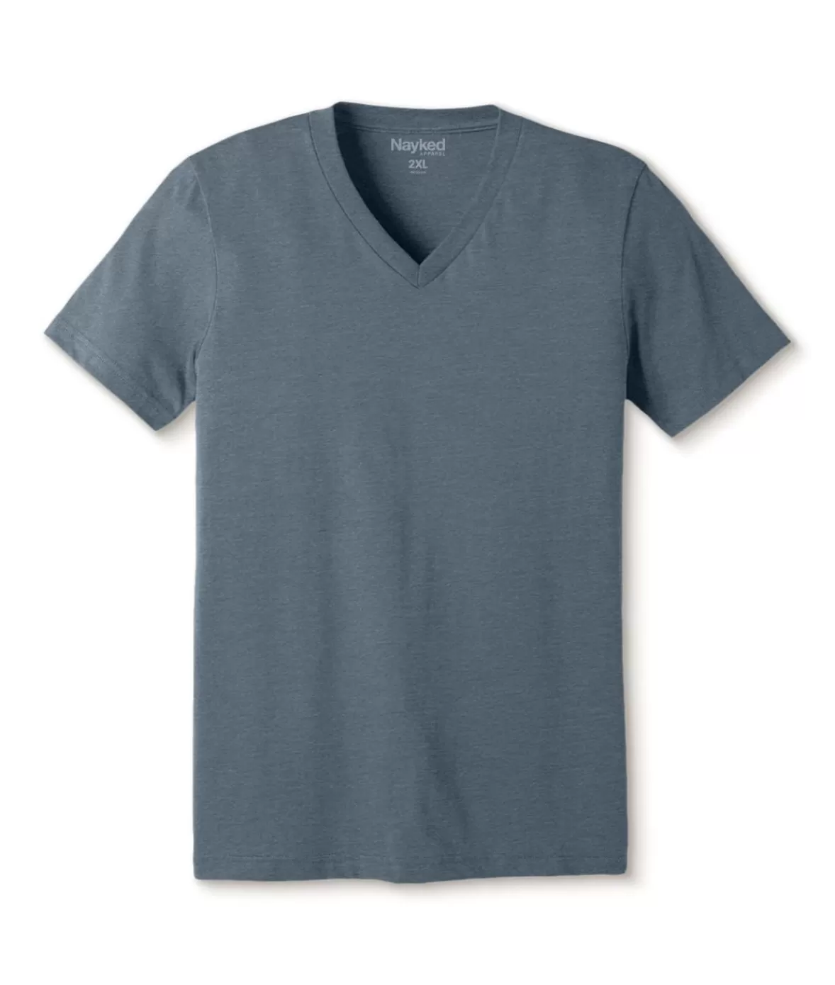 Men'S Classic Soft Heathered Big Short Sleeve V-Neck T-Shirt | Nayked Apparel New