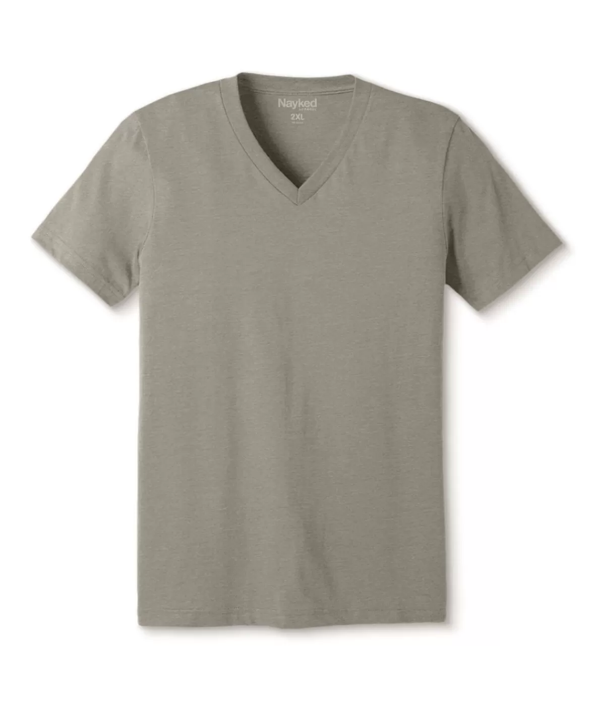 Men'S Classic Soft Heathered Big Short Sleeve V-Neck T-Shirt | Nayked Apparel New