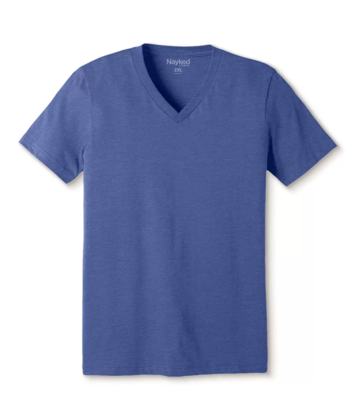 Men'S Classic Soft Heathered Big Short Sleeve V-Neck T-Shirt | Nayked Apparel New