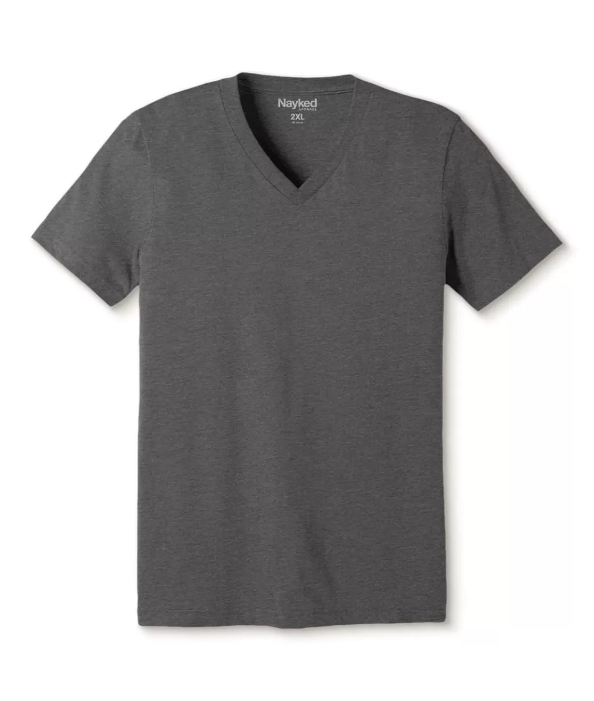 Men'S Classic Soft Heathered Big Short Sleeve V-Neck T-Shirt | Nayked Apparel New