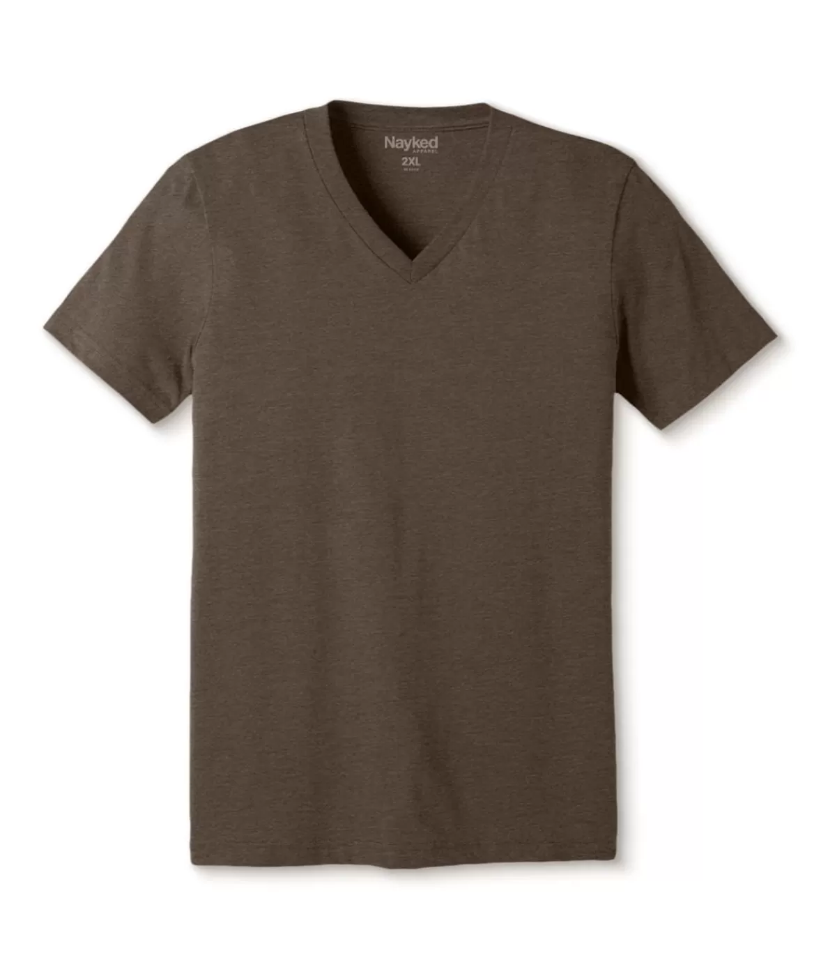 Men'S Classic Soft Heathered Big Short Sleeve V-Neck T-Shirt | Nayked Apparel New