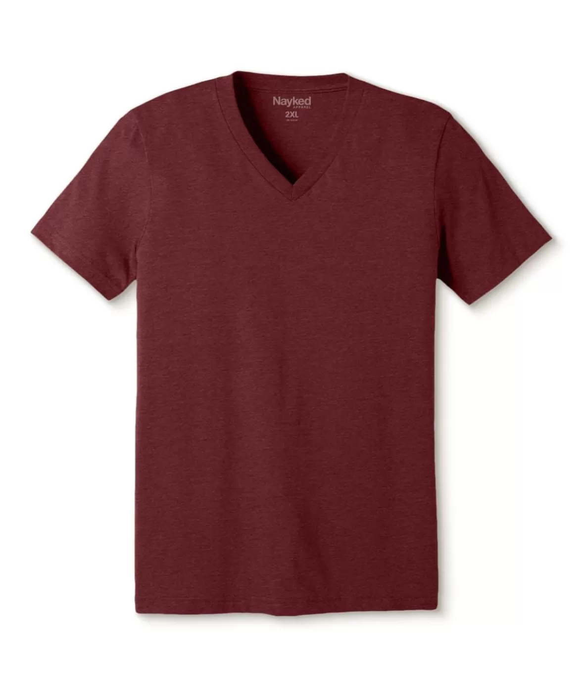 Men'S Classic Soft Heathered Big Short Sleeve V-Neck T-Shirt | Nayked Apparel New