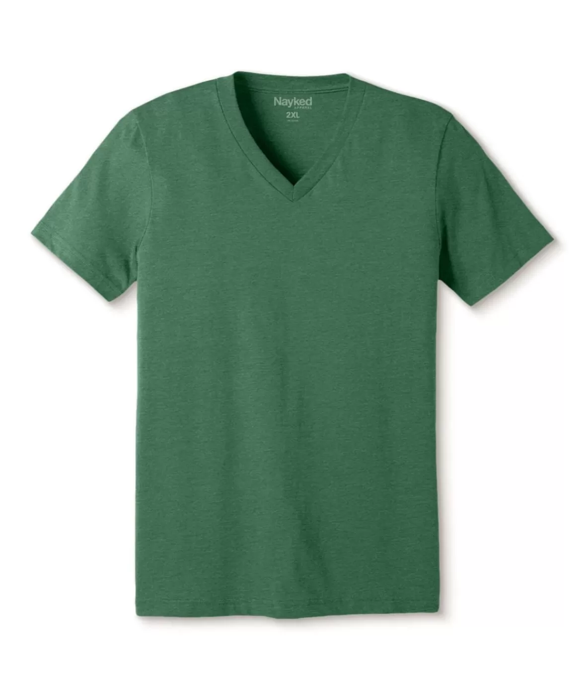 Men'S Classic Soft Heathered Big Short Sleeve V-Neck T-Shirt | Nayked Apparel New