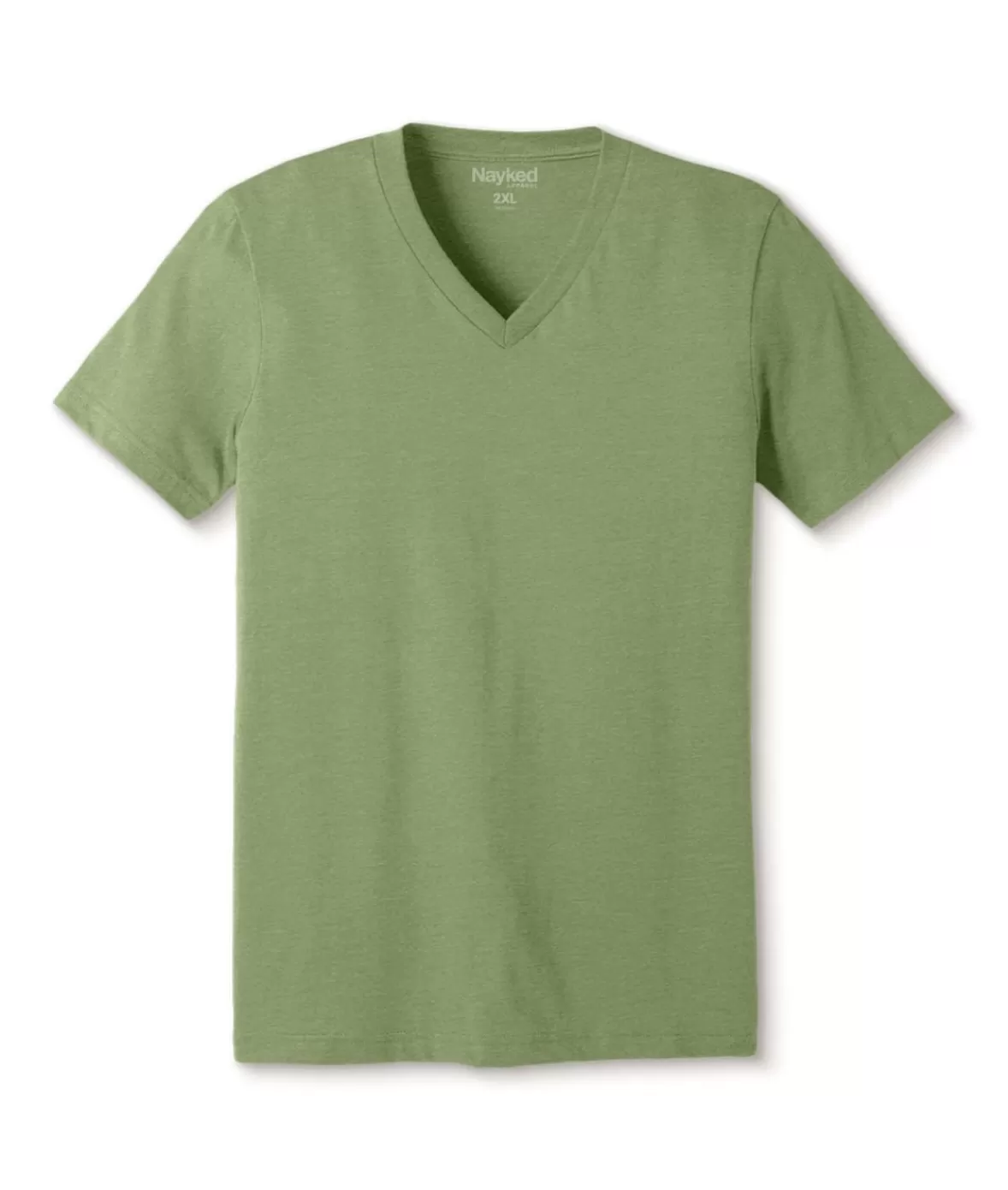 Men'S Classic Soft Heathered Big Short Sleeve V-Neck T-Shirt | Nayked Apparel New