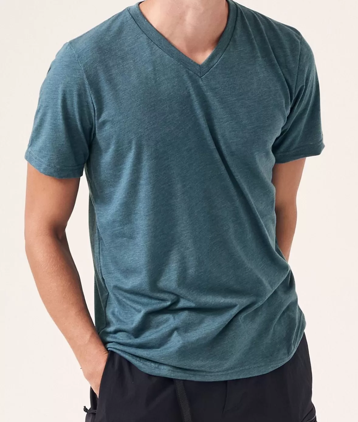 Men'S Classic Soft Heathered Short Sleeve V-Neck T-Shirt | Nayked Apparel Clearance