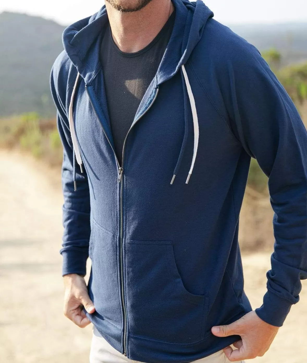 Men'S French Terry Full-Zip Hoodie | Nayked Apparel Best