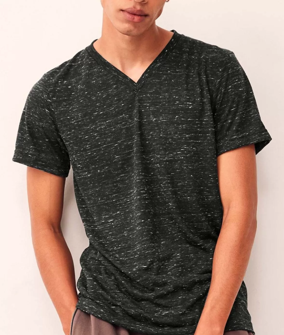 Men'S Marbled Jersey V-Neck T-Shirt | Nayked Apparel Flash Sale