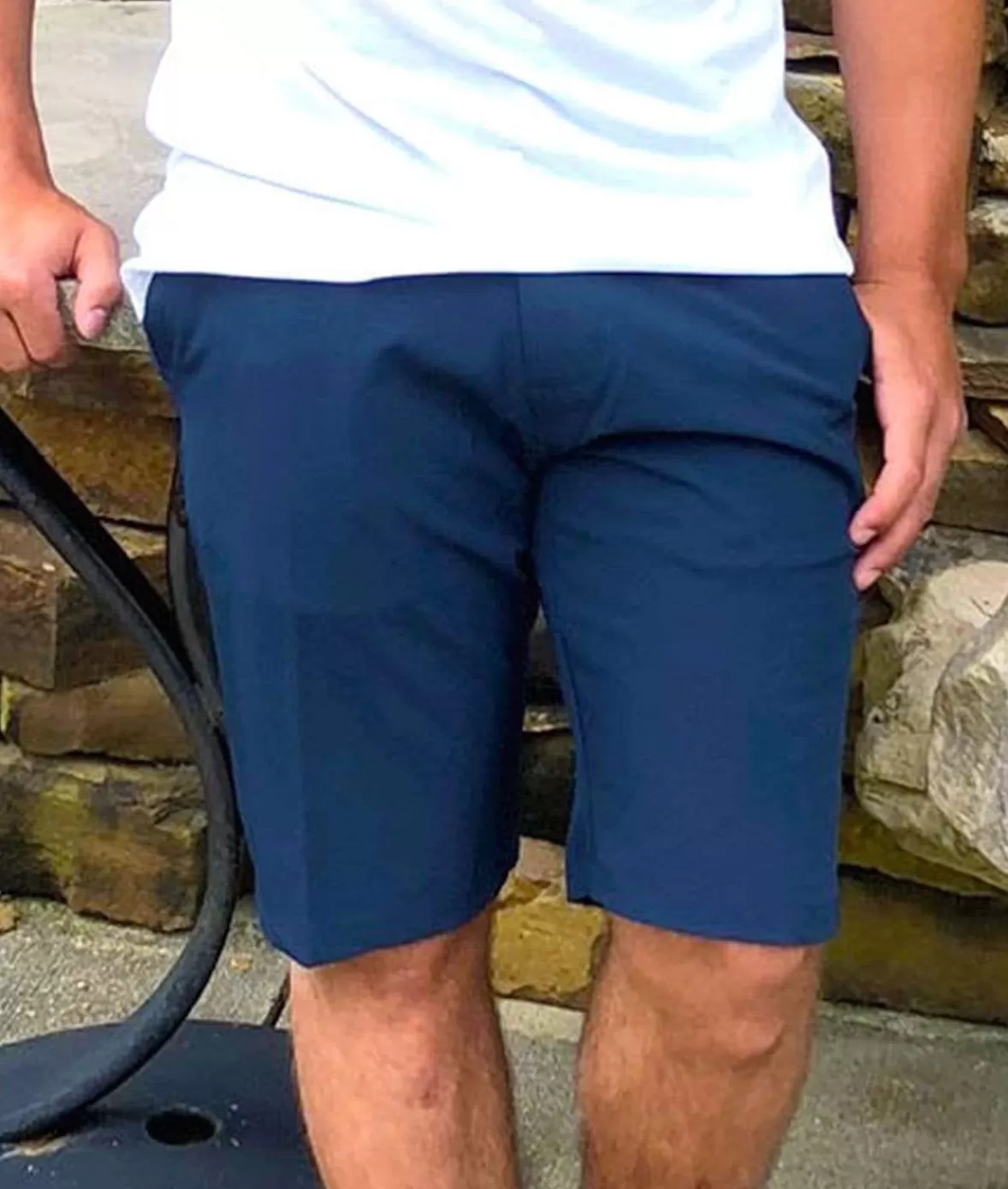 Men'S Navy Hybrid Stretch Short/Discontinued | Nayked Apparel Best