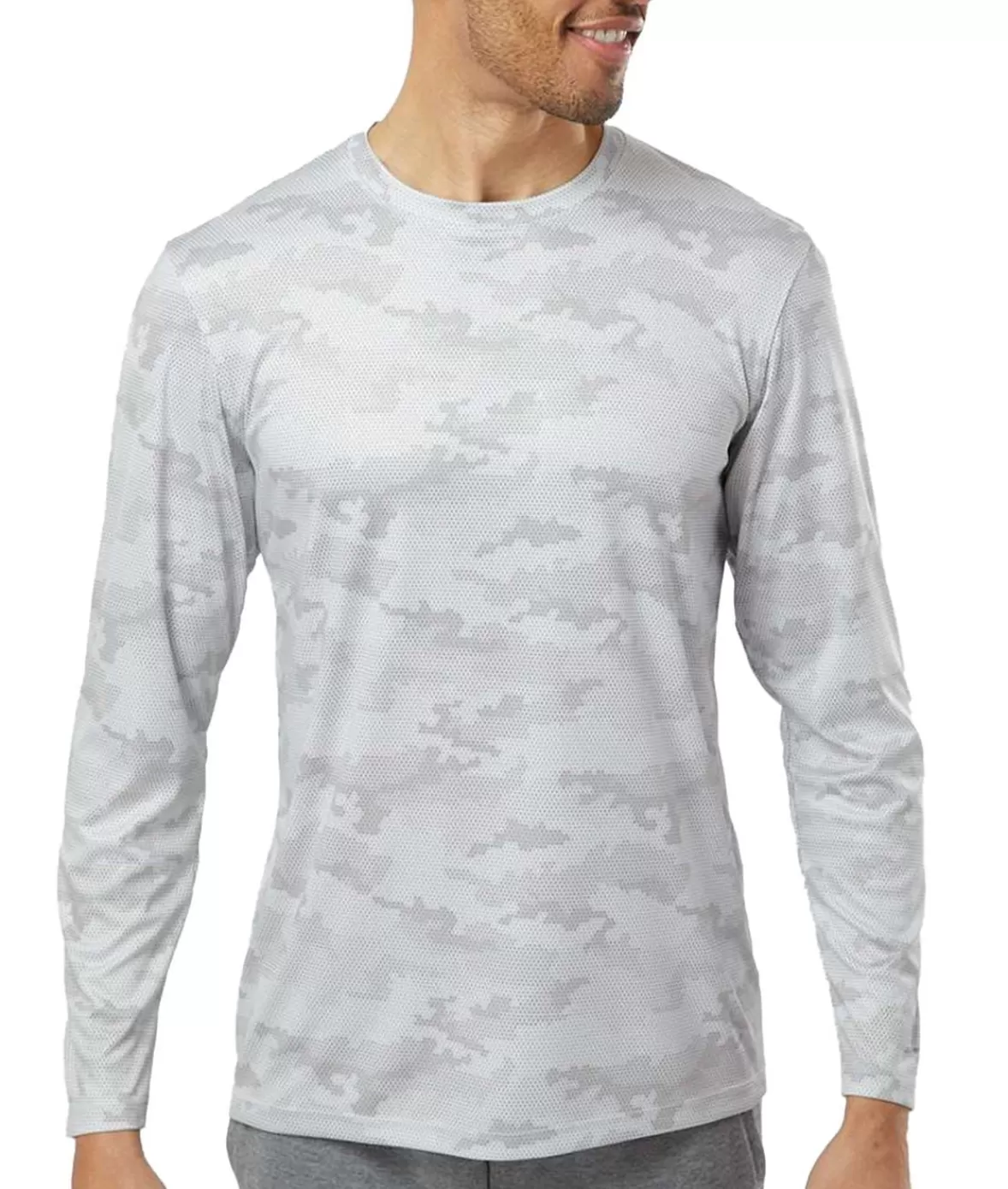 Men'S Pompano Performance Upf Camo Long Sleeve T-Shirt | Nayked Apparel Clearance