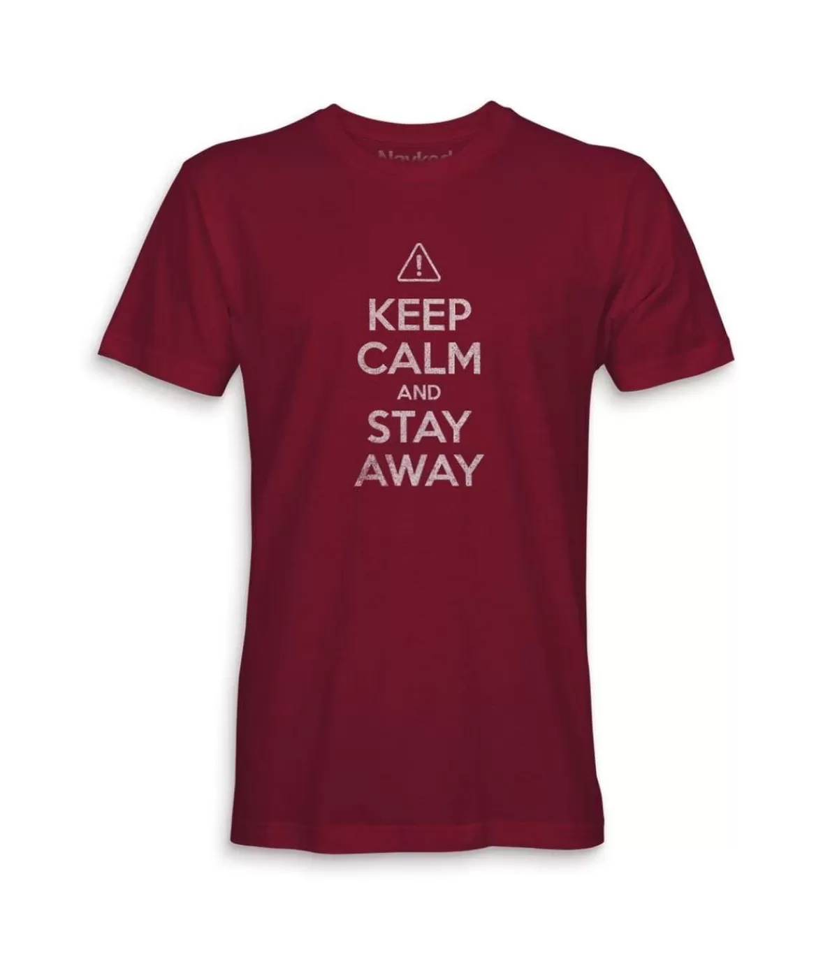 Men'S Ridiculously Soft 100% Cotton Graphic Tee | Keep Calm And Stay Away | Nayked Apparel Hot