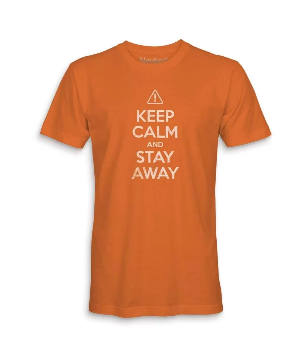 Men'S Ridiculously Soft 100% Cotton Graphic Tee | Keep Calm And Stay Away | Nayked Apparel Hot