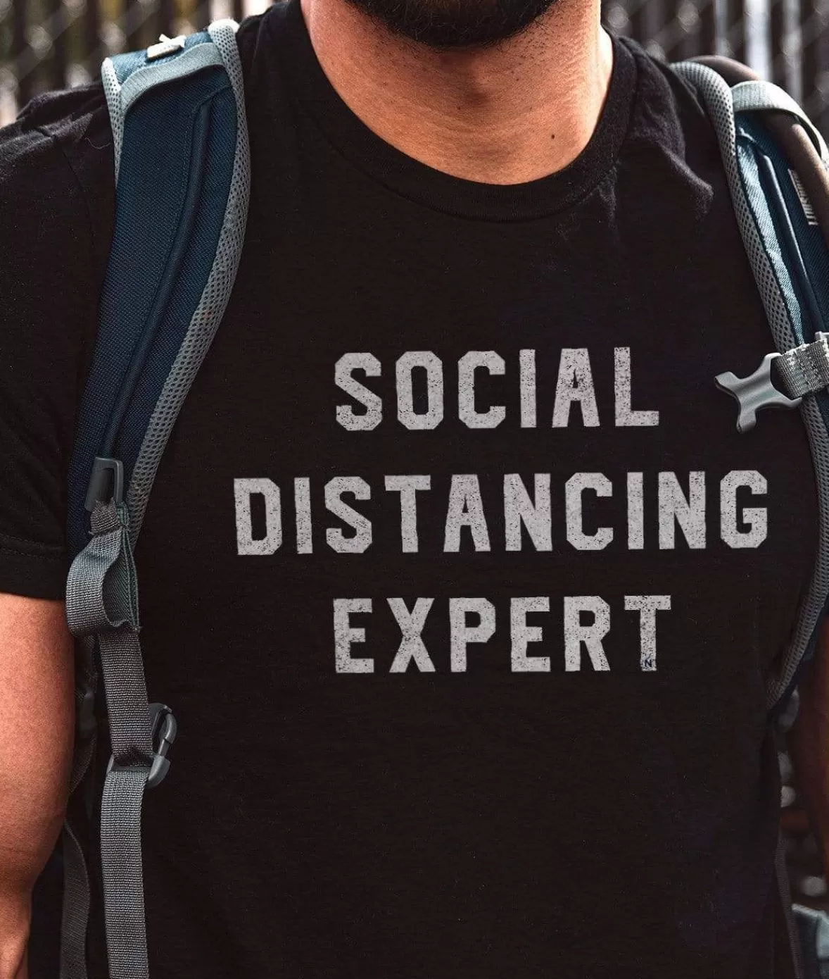 Men'S Ridiculously Soft 100% Cotton Graphic Tee | Social Distancing Expert | Nayked Apparel Best