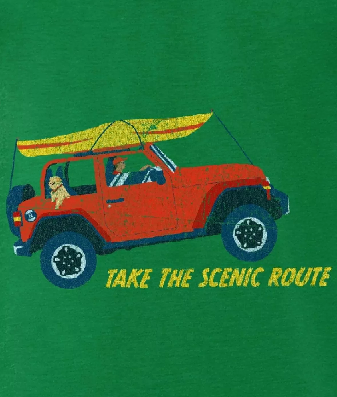 Men'S Ridiculously Soft 100% Cotton Graphic Tee | Take The Scenic Route | Nayked Apparel Best Sale