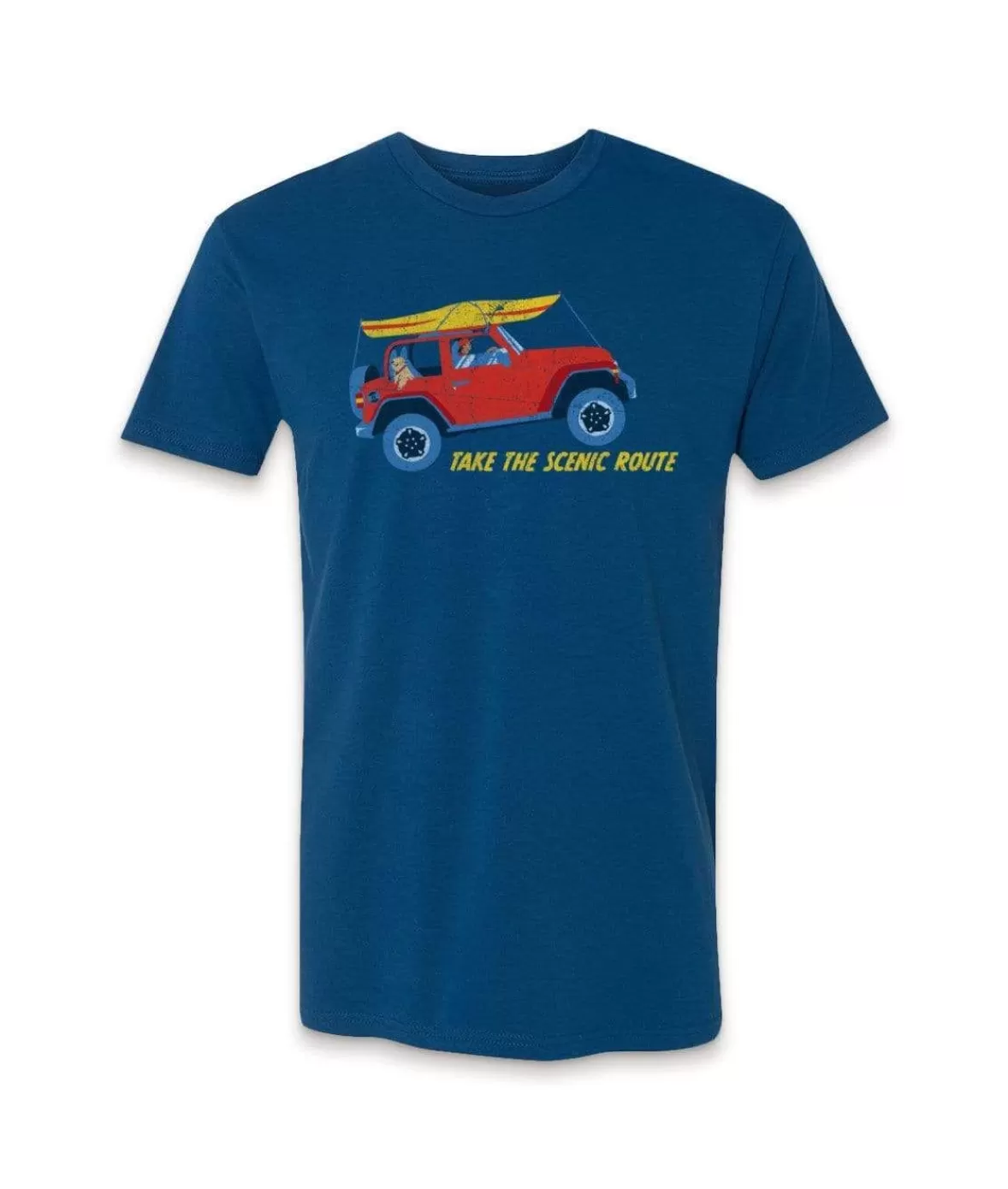 Men'S Ridiculously Soft 100% Cotton Graphic Tee | Take The Scenic Route | Nayked Apparel New
