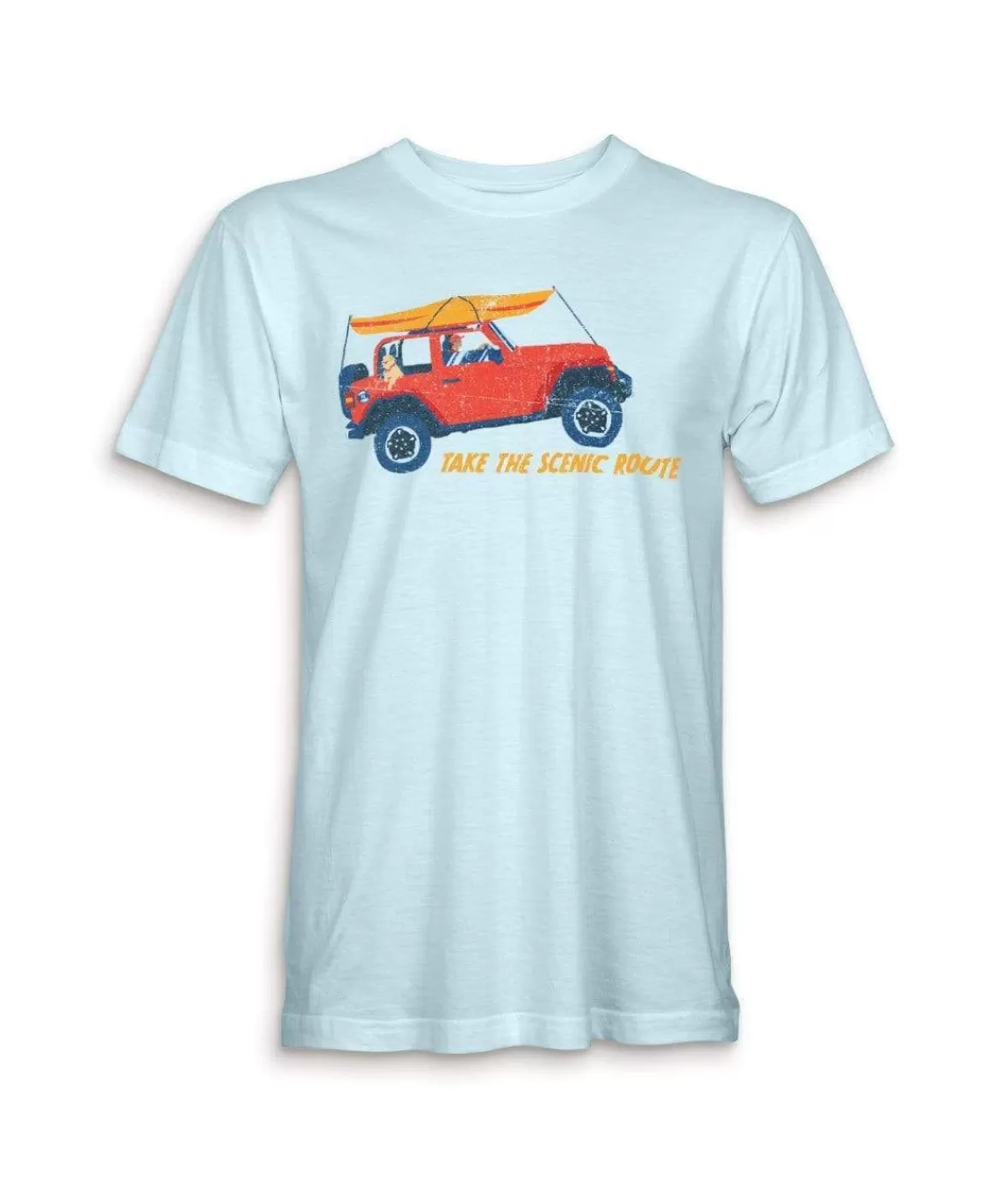 Men'S Ridiculously Soft 100% Cotton Graphic Tee | Take The Scenic Route | Nayked Apparel Best Sale