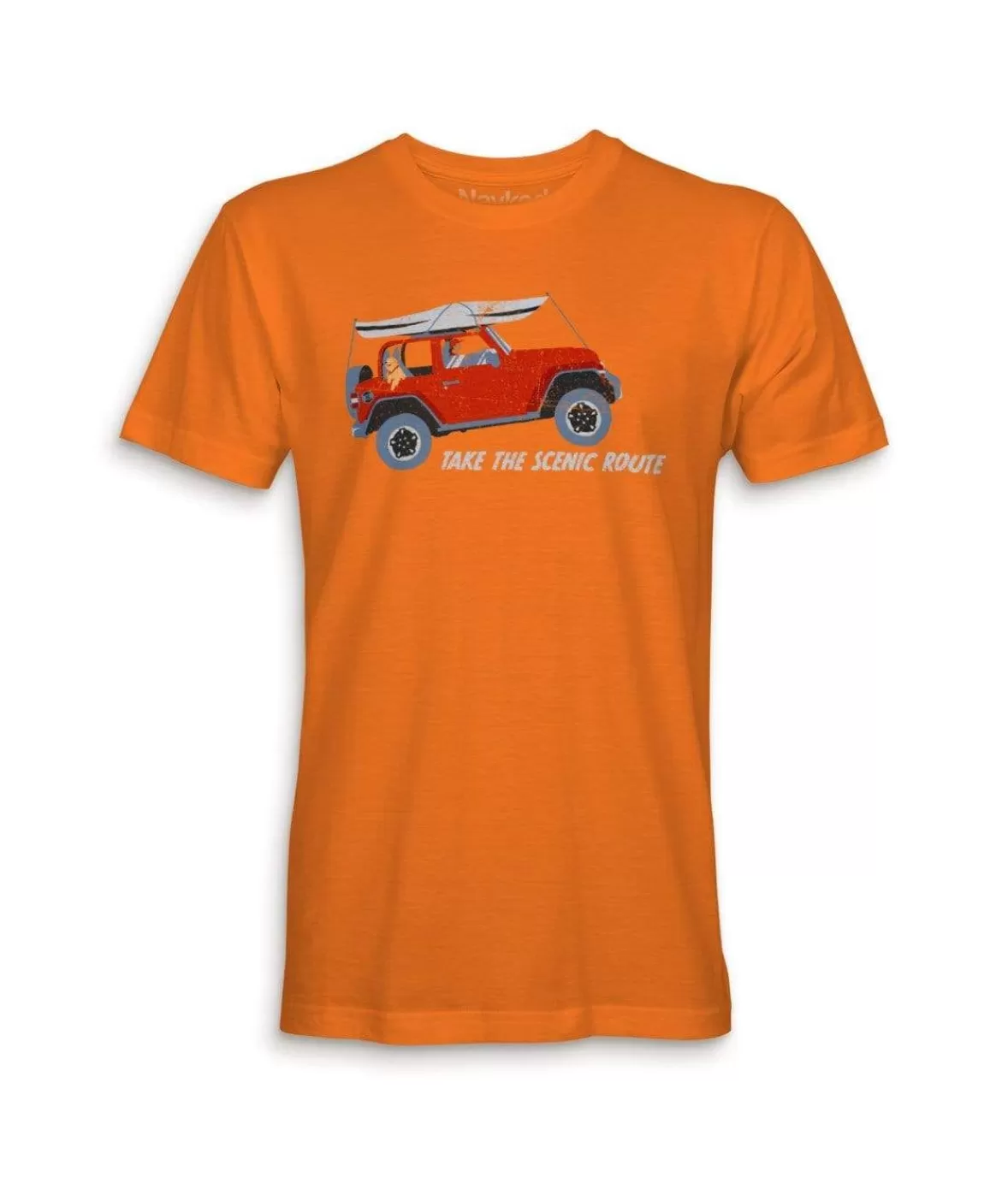 Men'S Ridiculously Soft 100% Cotton Graphic Tee | Take The Scenic Route | Nayked Apparel Best Sale