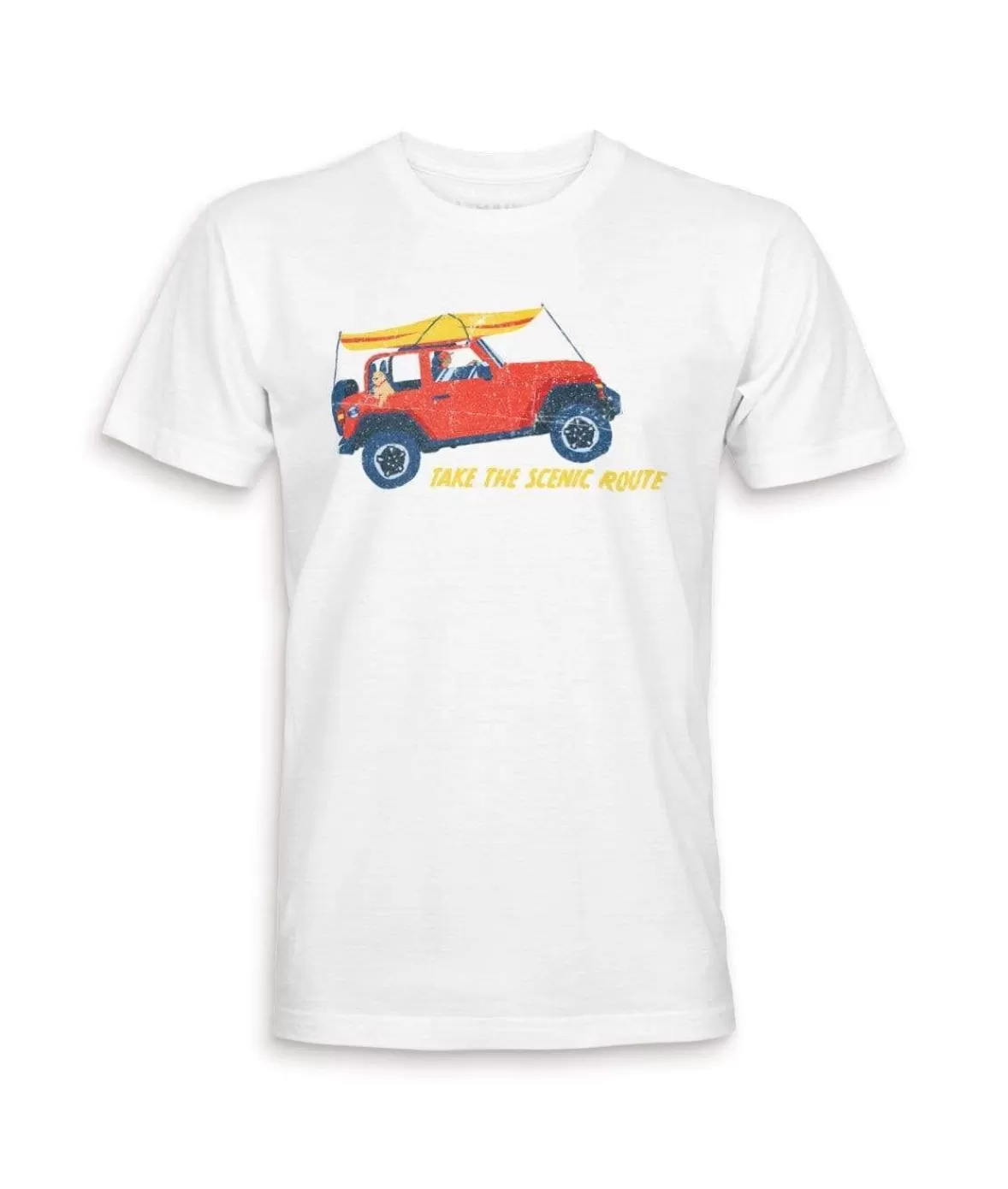 Men'S Ridiculously Soft 100% Cotton Graphic Tee | Take The Scenic Route | Nayked Apparel Best Sale