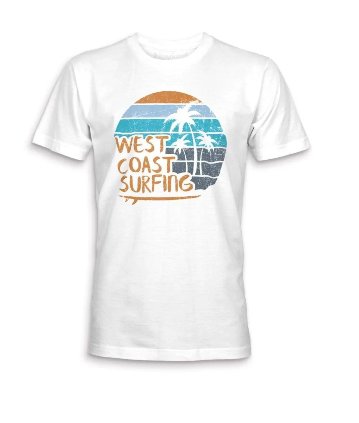 Men'S Ridiculously Soft 100% Cotton Graphic Tee | West Coast Surfing | Nayked Apparel Online