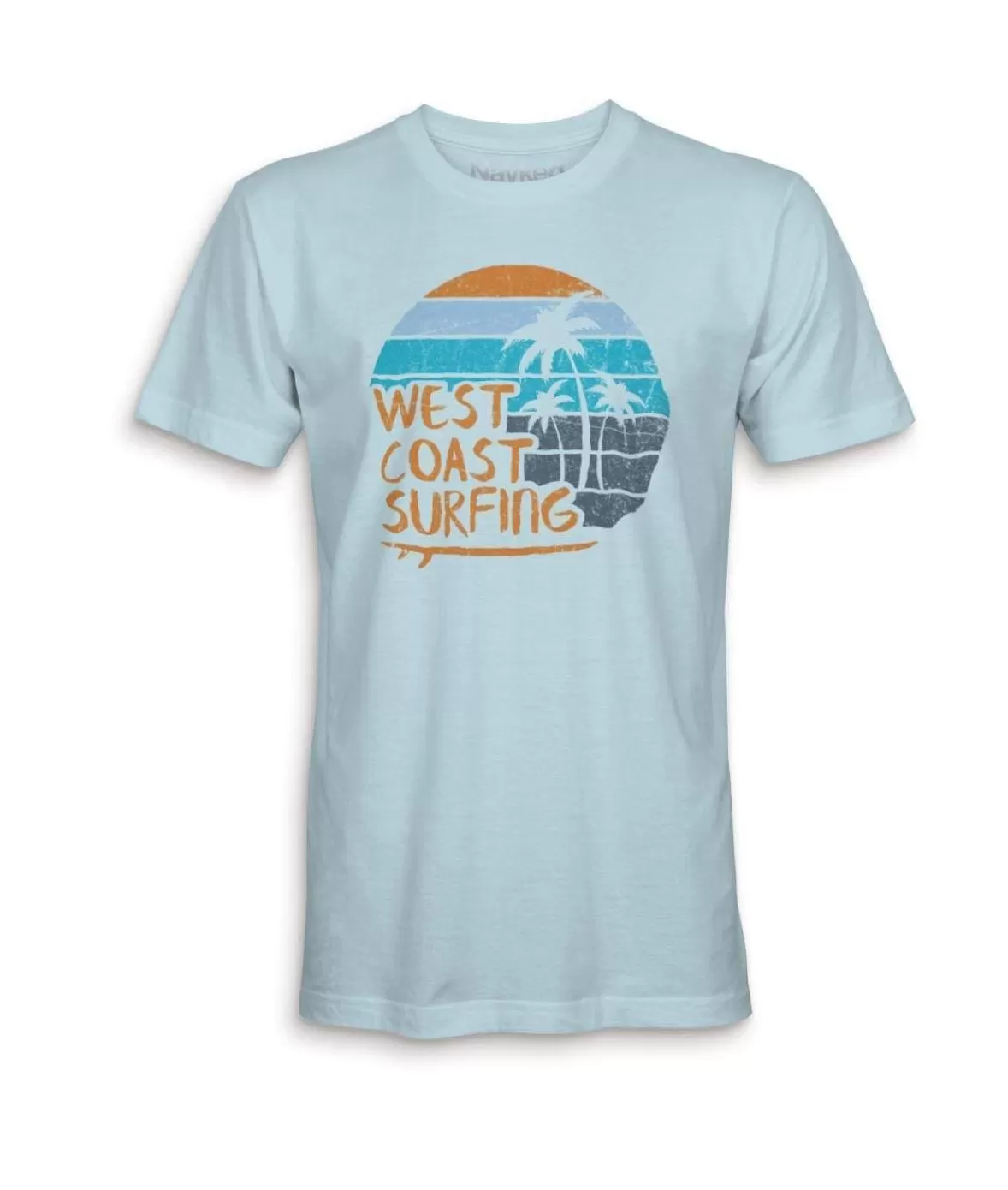 Men'S Ridiculously Soft 100% Cotton Graphic Tee | West Coast Surfing | Nayked Apparel Outlet