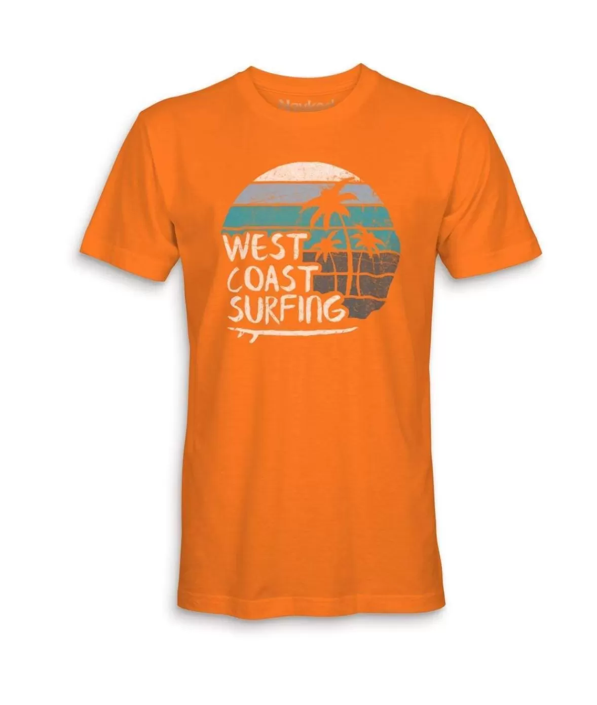 Men'S Ridiculously Soft 100% Cotton Graphic Tee | West Coast Surfing | Nayked Apparel Online