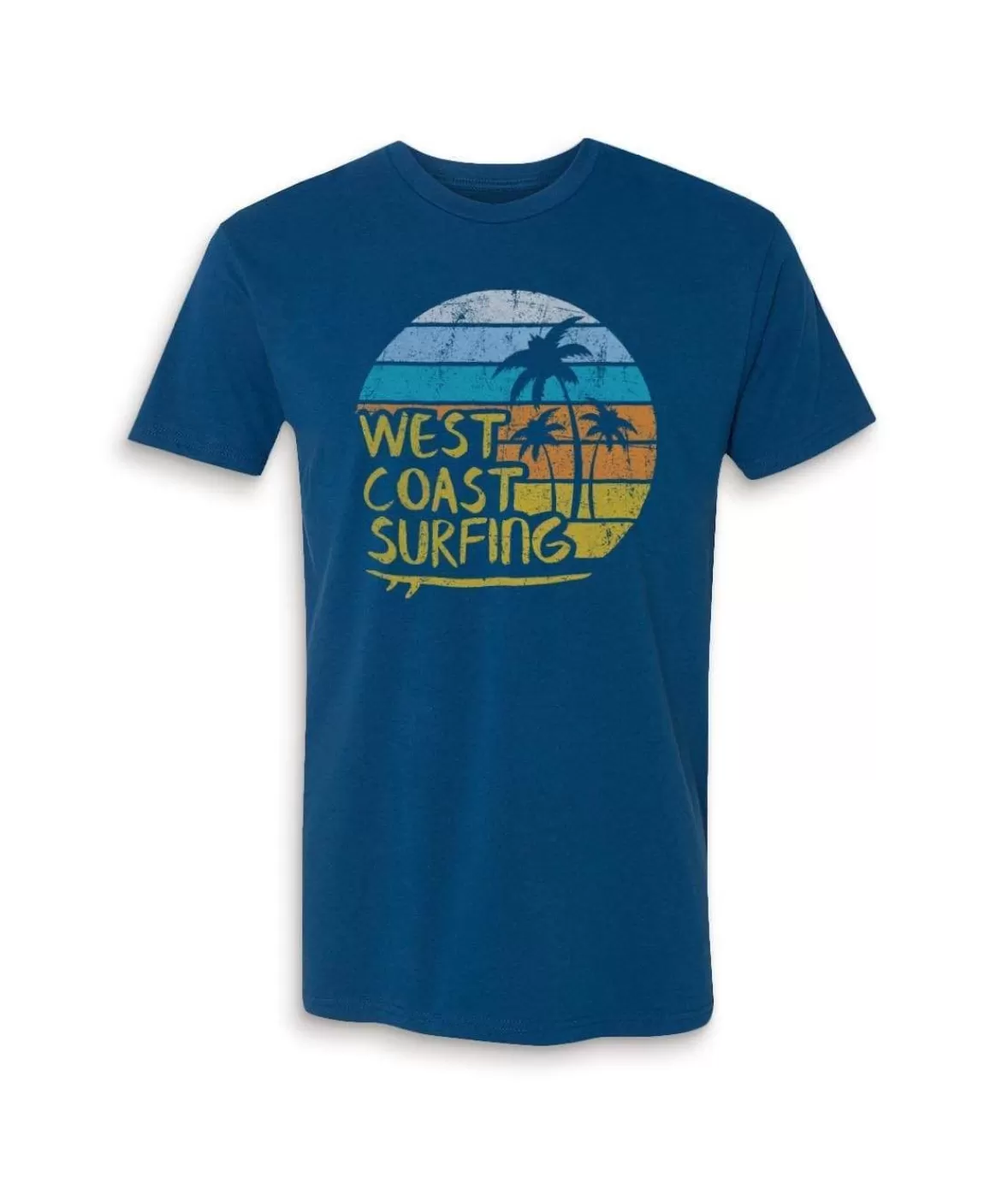 Men'S Ridiculously Soft 100% Cotton Graphic Tee | West Coast Surfing | Nayked Apparel Outlet