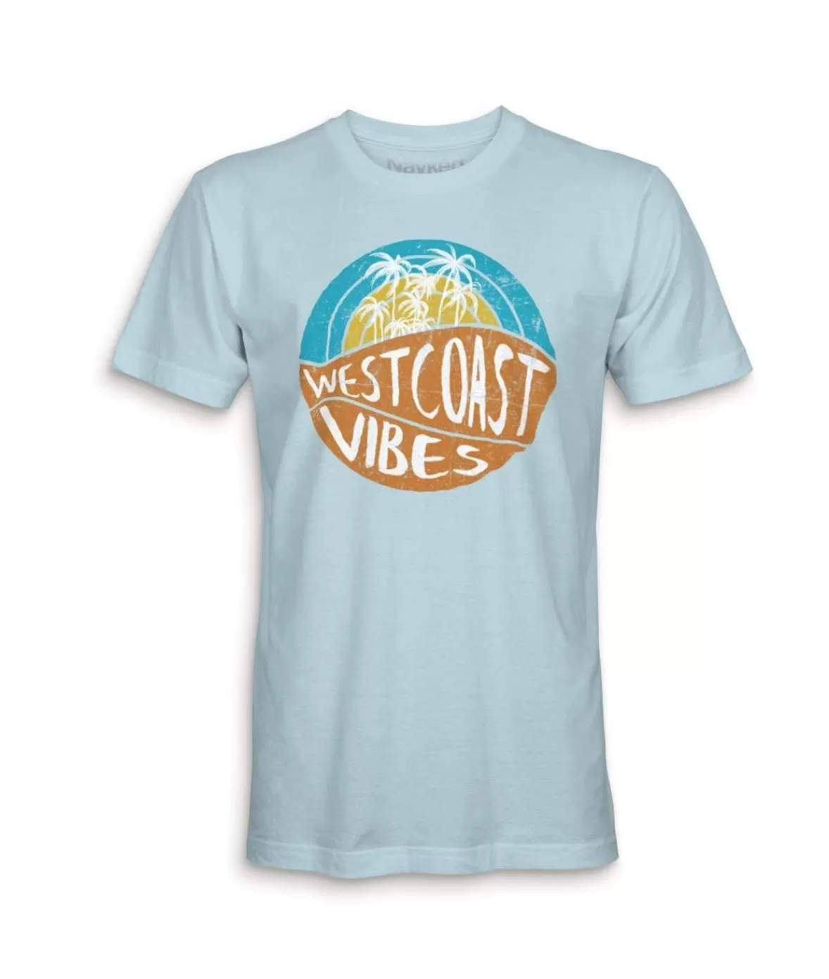 Men'S Ridiculously Soft 100% Cotton Graphic Tee | West Coast Vibes | Nayked Apparel Hot