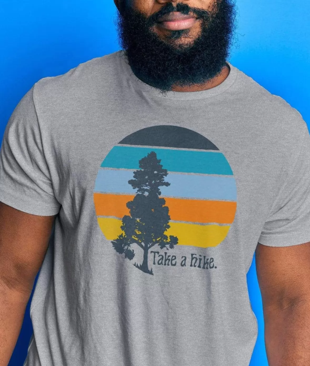 Men'S Ridiculously Soft Big Graphic T-Shirt | Take A Hike | Nayked Apparel Flash Sale