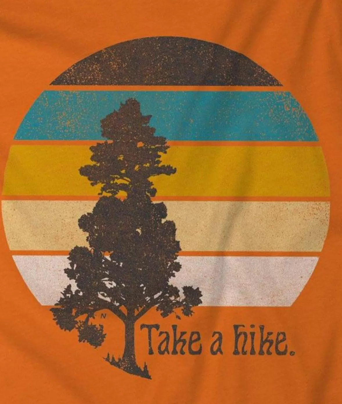 Men'S Ridiculously Soft Big Graphic T-Shirt | Take A Hike | Nayked Apparel Flash Sale