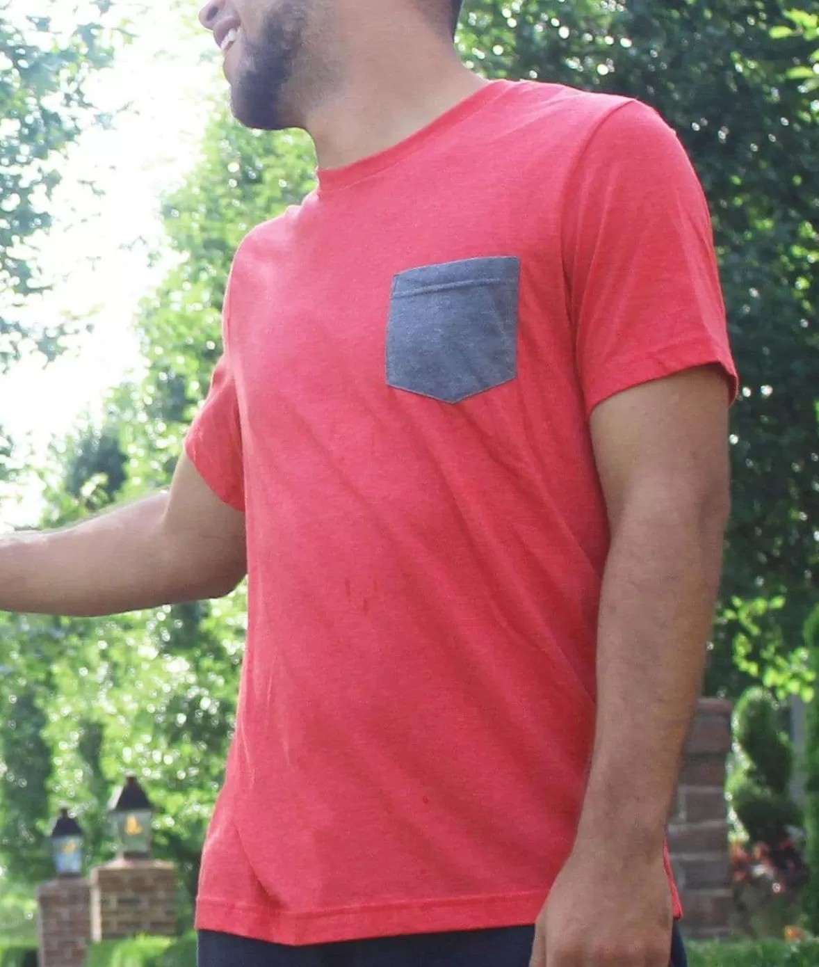 Men'S Ridiculously Soft Contrast Pocket Short Sleeve Crew Neck T-Shirt | Nayked Apparel Best Sale