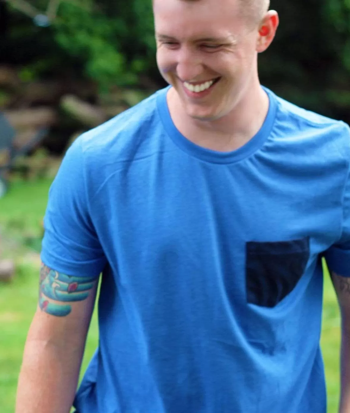 Men'S Ridiculously Soft Contrast Pocket Short Sleeve Crew Neck T-Shirt | Nayked Apparel Best Sale