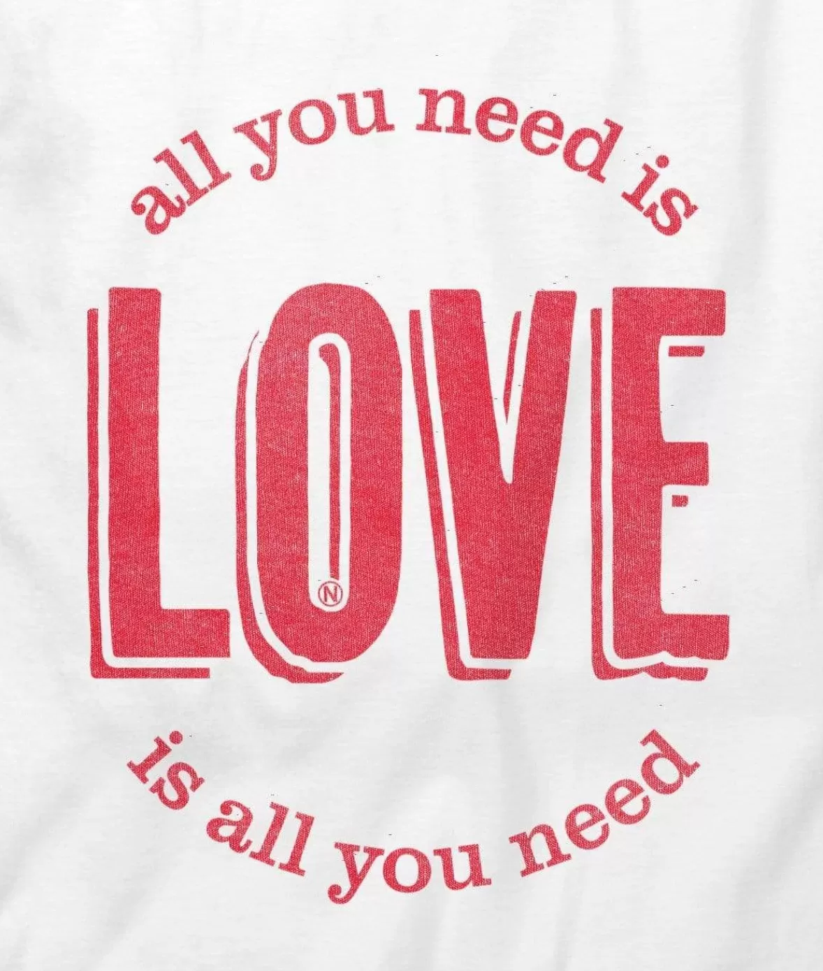 Men'S Ridiculously Soft Cotton Long Sleeve Graphic Tee | All You Need Is Love | Nayked Apparel Best Sale