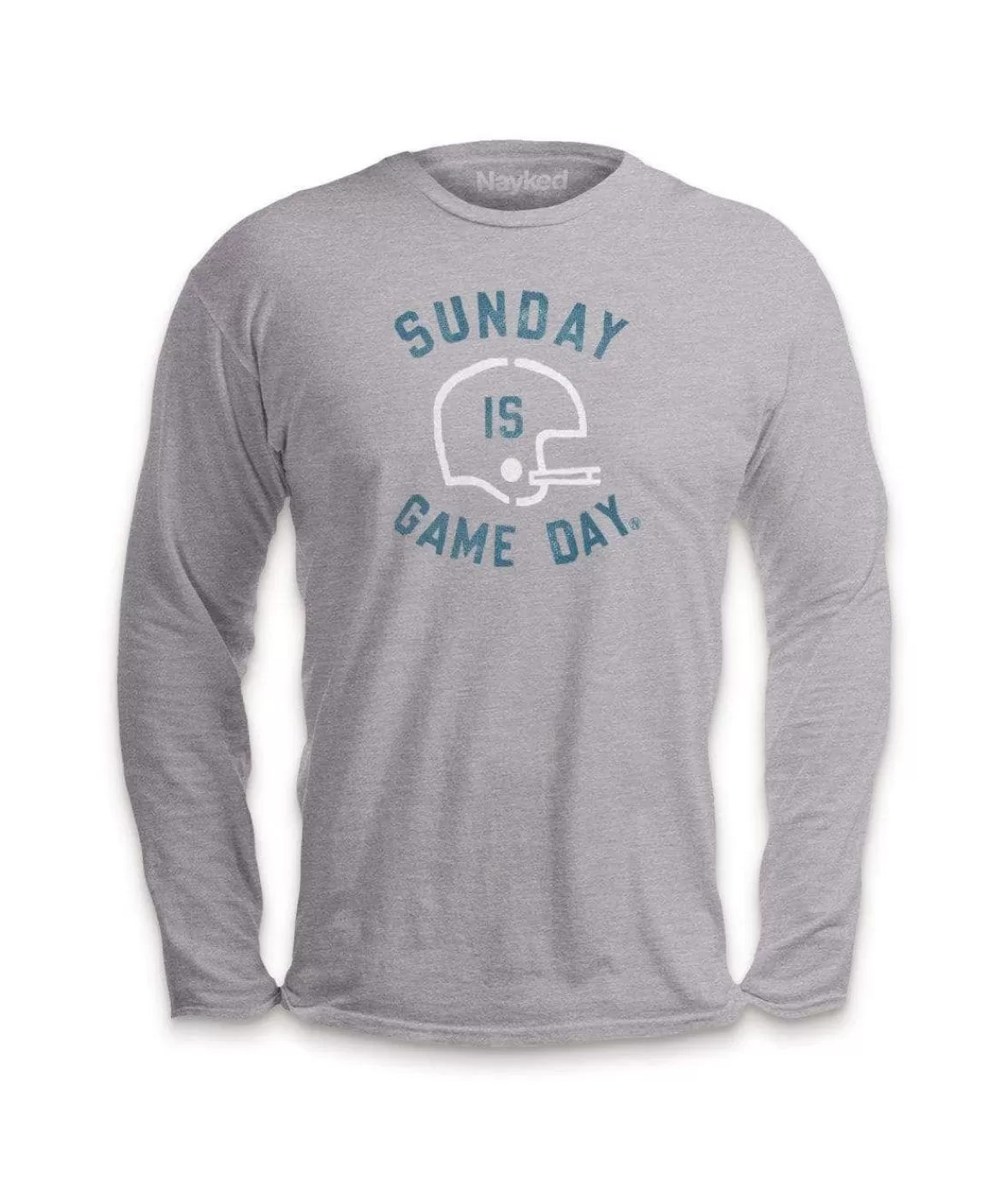 Men'S Ridiculously Soft Cotton Long Sleeve Graphic Tee | Sunday Is Game Day | Nayked Apparel Cheap