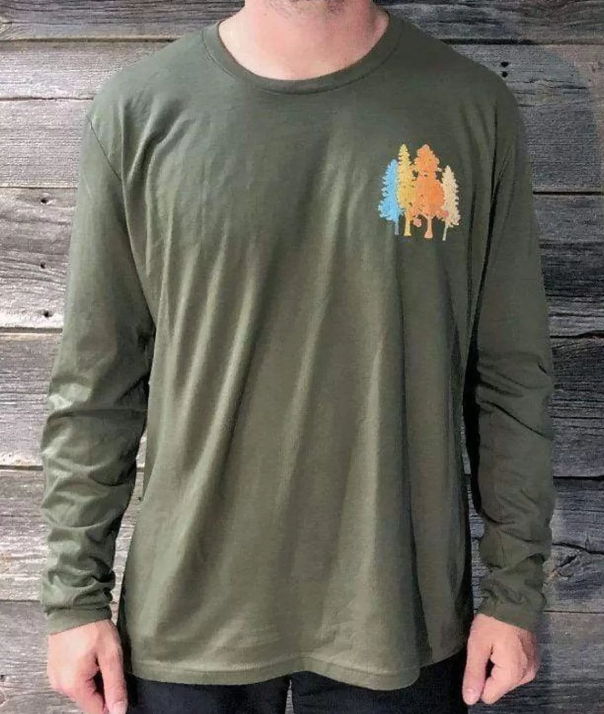 Men'S Ridiculously Soft Cotton Long Sleeve Graphic Tee | Take A Hike | Nayked Apparel Discount