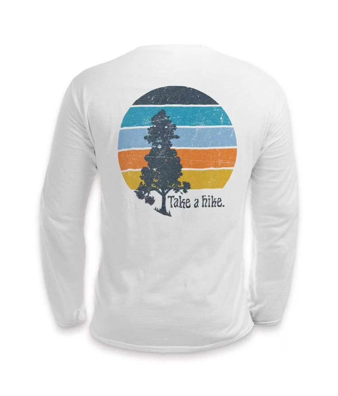 Men'S Ridiculously Soft Cotton Long Sleeve Graphic Tee | Take A Hike | Nayked Apparel Cheap