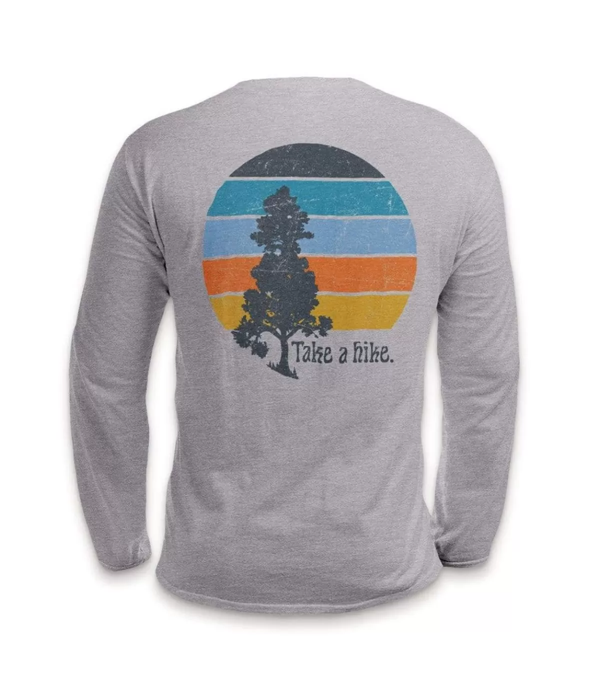 Men'S Ridiculously Soft Cotton Long Sleeve Graphic Tee | Take A Hike | Nayked Apparel Discount