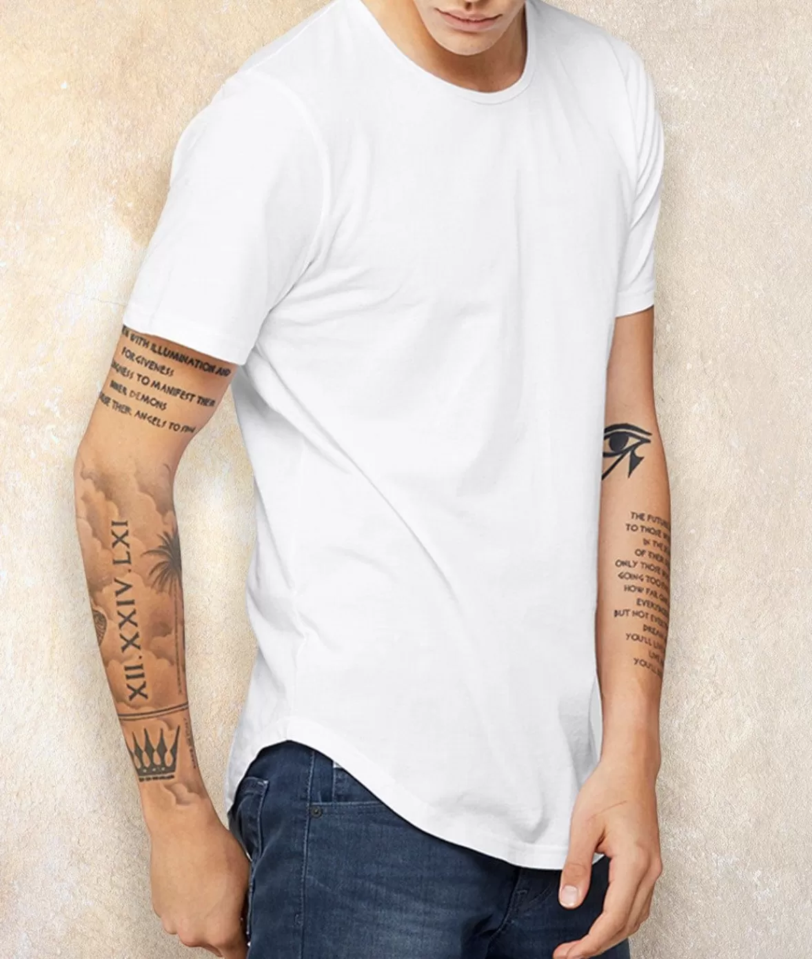 Men'S Ridiculously Soft Curved Hem Urban T-Shirt | Nayked Apparel Outlet