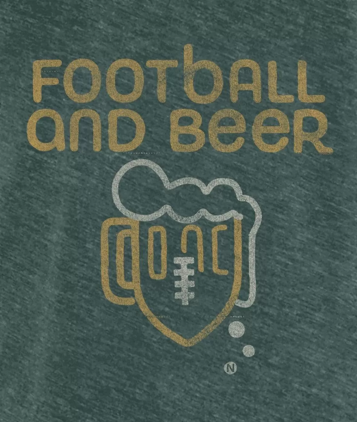 Men'S Ridiculously Soft Fleece Graphic Pullover Sweatshirt | Football And Beer | Nayked Apparel Discount