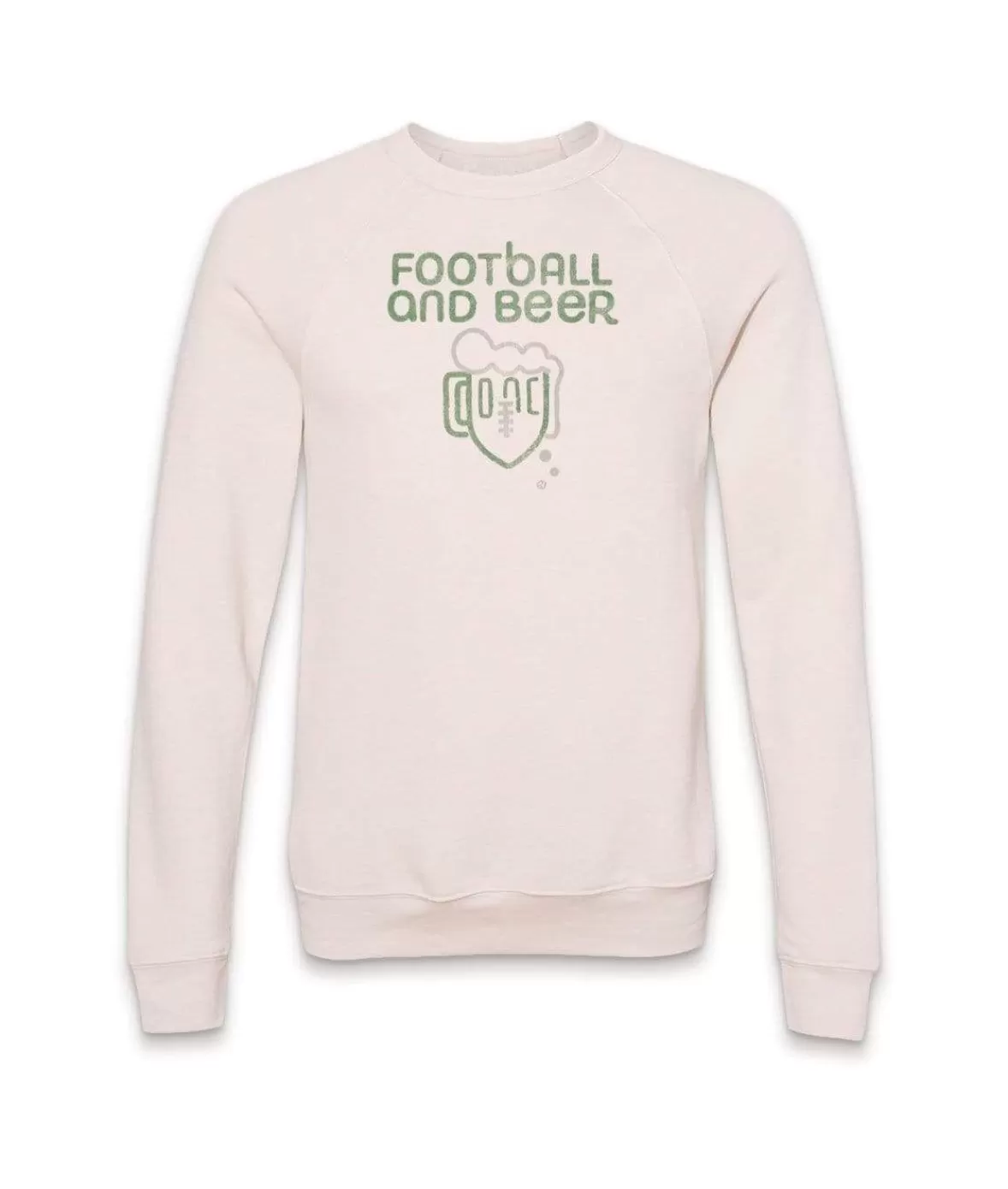 Men'S Ridiculously Soft Fleece Graphic Pullover Sweatshirt | Football And Beer | Nayked Apparel Discount