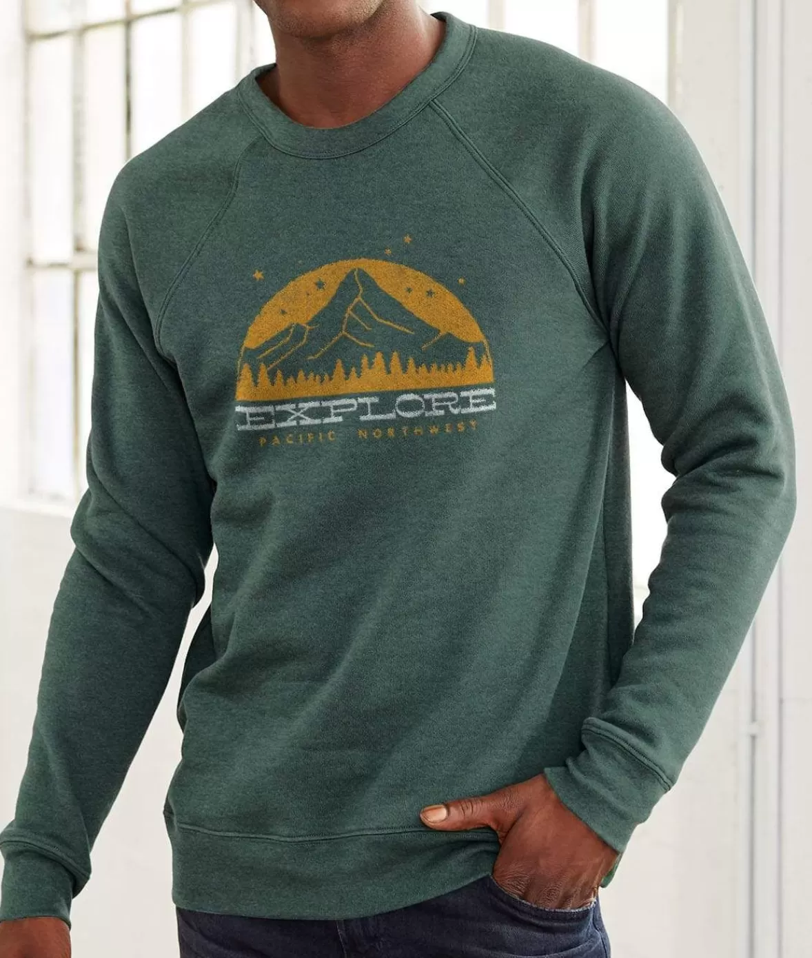 Men'S Ridiculously Soft Fleece Pullover Graphic Sweatshirt | Explore | Nayked Apparel Cheap